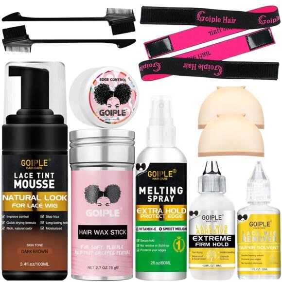Lace Tint Melting Mousse for Wigs, Toupees, and Hairpieces - Natural Finishing